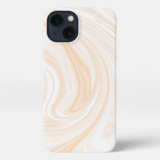 Elegant White Marble Pattern iPhone Case (Back)