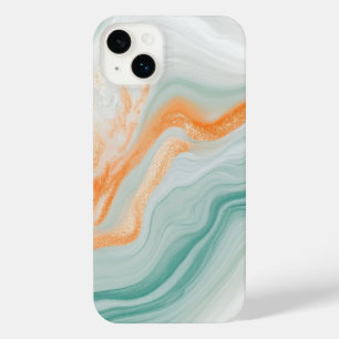 Elegant White Marble Pattern iPhone 14 Plus Case