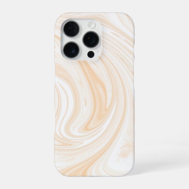 Elegant White Marble Pattern iPhone Case (Back)