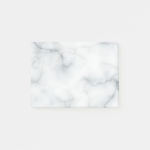 elegant white marble post-it notes