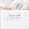 Elegant White Marble Script Luxury Return Address