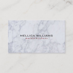 Elegant White Marble Stone background Business Card
