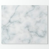 elegant white marble stone wrapping paper (Flat)