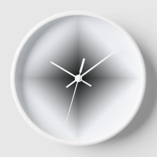 Elegant White Minimalist and Modern Wall Clock
