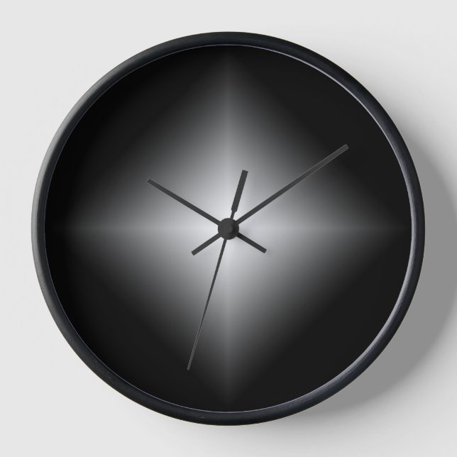 Elegant White Minimalist and Modern Wall Clock (Front)