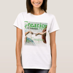 Elegant White Modern Template Michelangelo T-Shirt