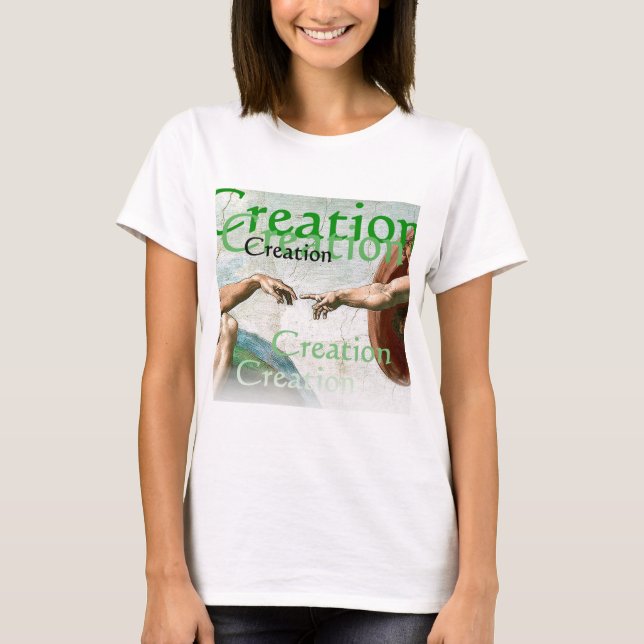Elegant White Modern Template Michelangelo T-Shirt (Front)