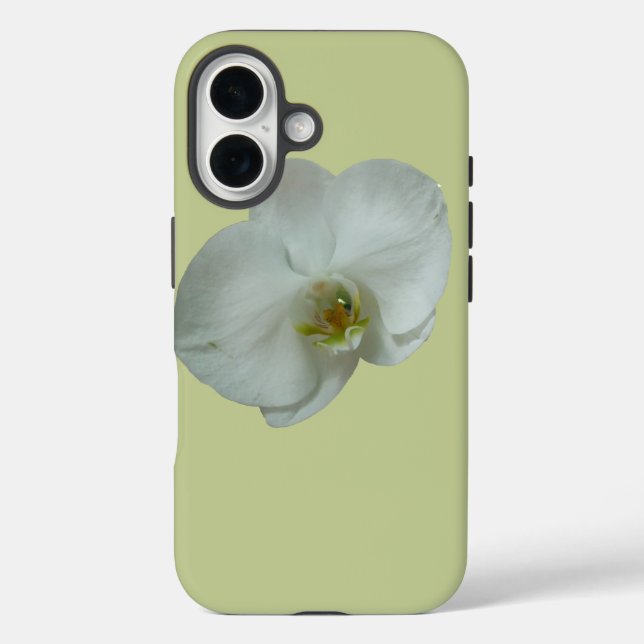 Elegant White Orchid Flower Botanical Case-Mate iPhone Case (Back)