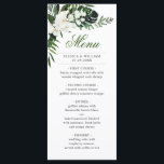 Elegant White Orchids Bohemian Wedding Dinner Menu<br><div class="desc">For further customisation,  please click the "customise further" link and use our design tool to modify this template.</div>
