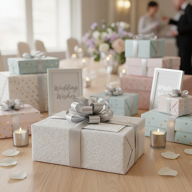 Elegant white pattern wrapping paper (Creator Uploaded)