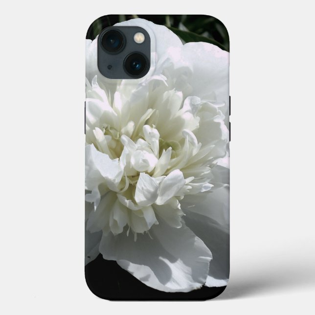 Elegant white peony floral white flower photo Case-Mate iPhone case (Back)