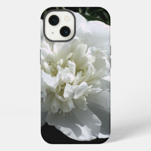 Elegant white peony floral white flower photo iPhone 13 case