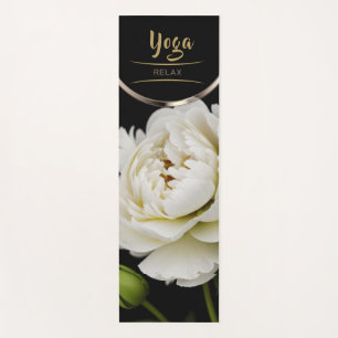 Elegant White Peony - Yoga Mat