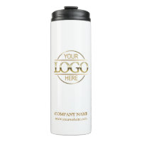 Elegant White Promotional Company Business Logo