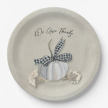 Elegant White Pumpkin Fall Thanksgiving