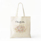 Elegant White Roses Bridesmaid Name