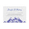 Elegant White & Royal Blue Damasks & Swirls