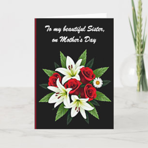 Elegant White Script Mother Card