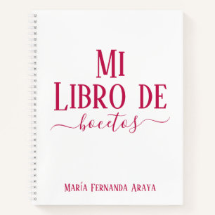 Elegant White Sketching Book Gifts to Her