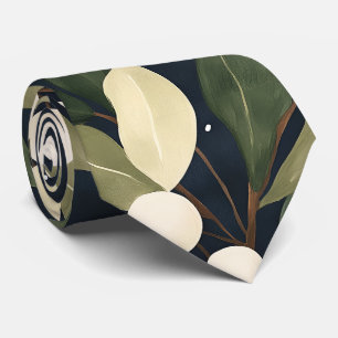 Elegant White Snowberry Holiday Tie