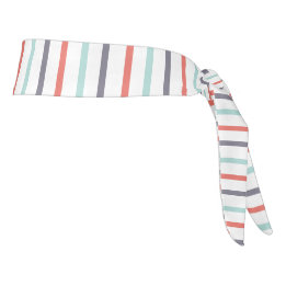 Elegant White Striped Headband