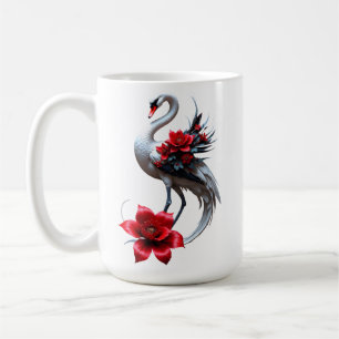 Elegant White Swan Wedding Collection Coffee Mug