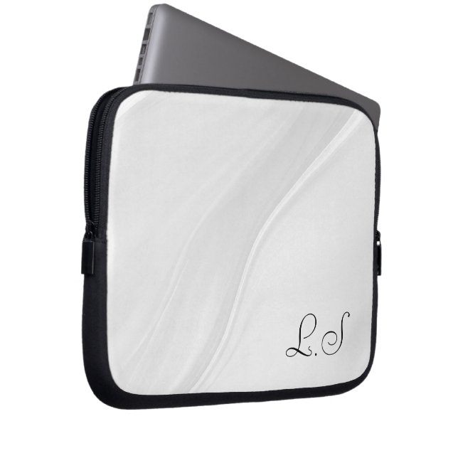Elegant White Tablet Case 10 inch (Front Right)