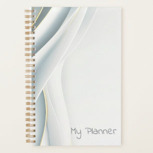 Elegant White Vail Personalised Planner