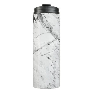 Elegant Whorls Grey 'Granite Haze Whorl' Marble Te Thermal Tumbler