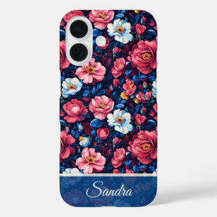 Elegant Wife Gift Rose Name iPhone 16 Case