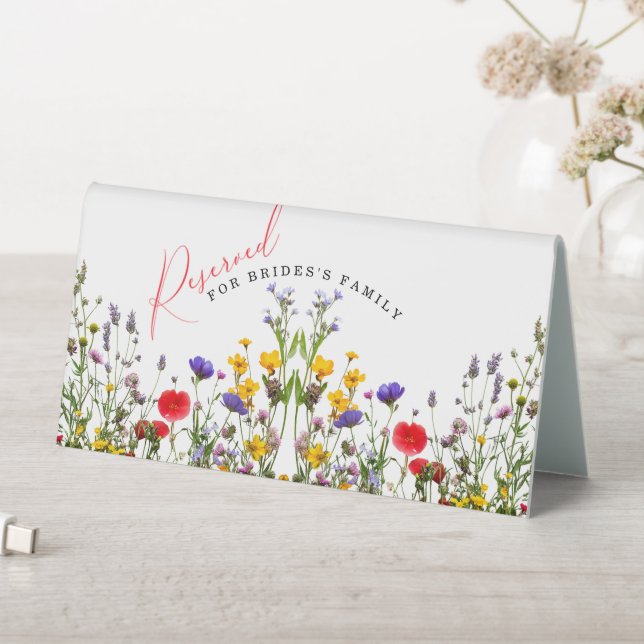 Elegant Wild Floral Blooming  Wedding Reserved  (In SItu (Table))