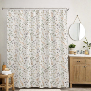 Elegant Wildflower Boho  Shower Curtain
