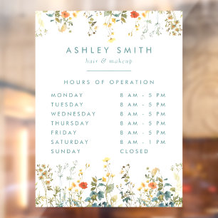 Elegant Wildflower Field Business Hours