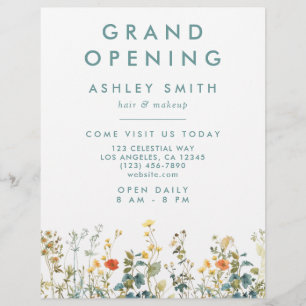 Elegant Wildflower Field Flyer