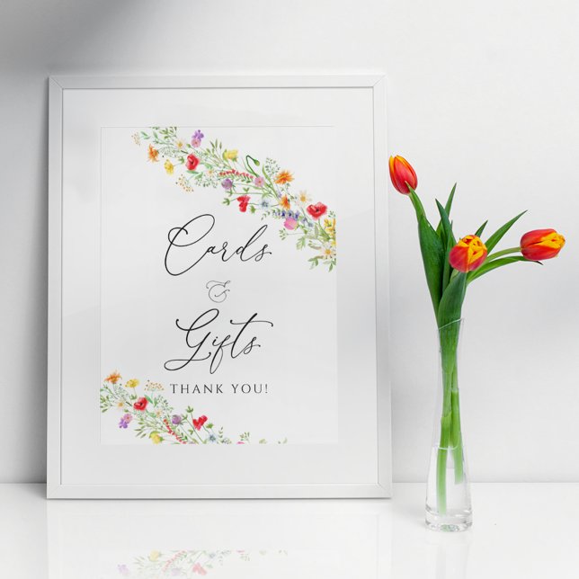 Elegant wildflower floral cards and gifts poster (Creator Uploaded)