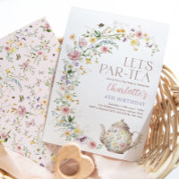 Elegant Wildflower Garden Tea Party Girl Birthday
