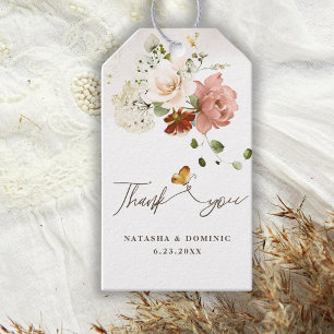 Elegant Wildflower Garden Thank You Favour Gift Tags
