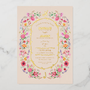 Elegant Wildflower Meadow Spring Garden Wedding