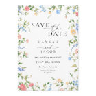 Elegant Wildflower Three Photo Wedding