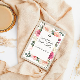 Elegant Wildflower Watercolor Christian Women Planner