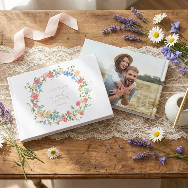Elegant Wildflower Wedding  Guest Book (Creator Uploaded)