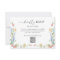 Elegant Wildflower Wedding QR Code RSVP Card