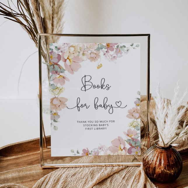 Elegant wildflowers Books for baby Poster (Creator Uploaded)