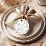 Elegant Wildflowers Bridal Shower Thank You Favour Tags<br><div class="desc">Elegant Wildflowers Bridal Shower Thank You Favour Tags. Most lettering is editable - click the "Customise Further" button to edit. Matching items in our store PrettyDesignHouse. Thank you!</div>