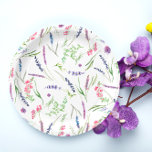Elegant Wildflowers Lavender Bridal Shower Paper Plate<br><div class="desc">Elegant Wildflowers Lavender Bridal Shower Paper Plates. Matching items available.</div>