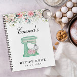 Elegant Wildflowers Pink Teal Recipe Book<br><div class="desc">Introducing our Elegant Wildflowers Pink Teal Recipe Book,  a delightful fusion of floral elegance and culinary inspiration. Designed with a charming blush pink theme accented by watercolor florals,  this recipe binder is your essential companion for exploring a world of baking delights and delectable desserts.</div>