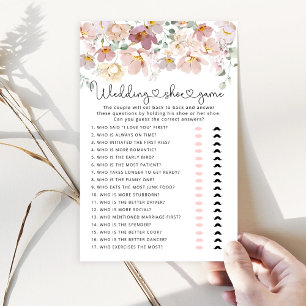 Elegant Wildflowers The wedding shoe game