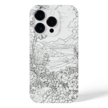 Elegant Wildflowers white and black Case-Mate