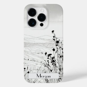 Elegant Wildflowers white and black Case-Mate iPhone 14 Pro Case