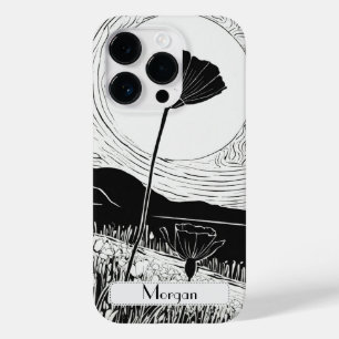 Elegant Wildflowers white and black Case-Mate iPhone 14 Pro Case